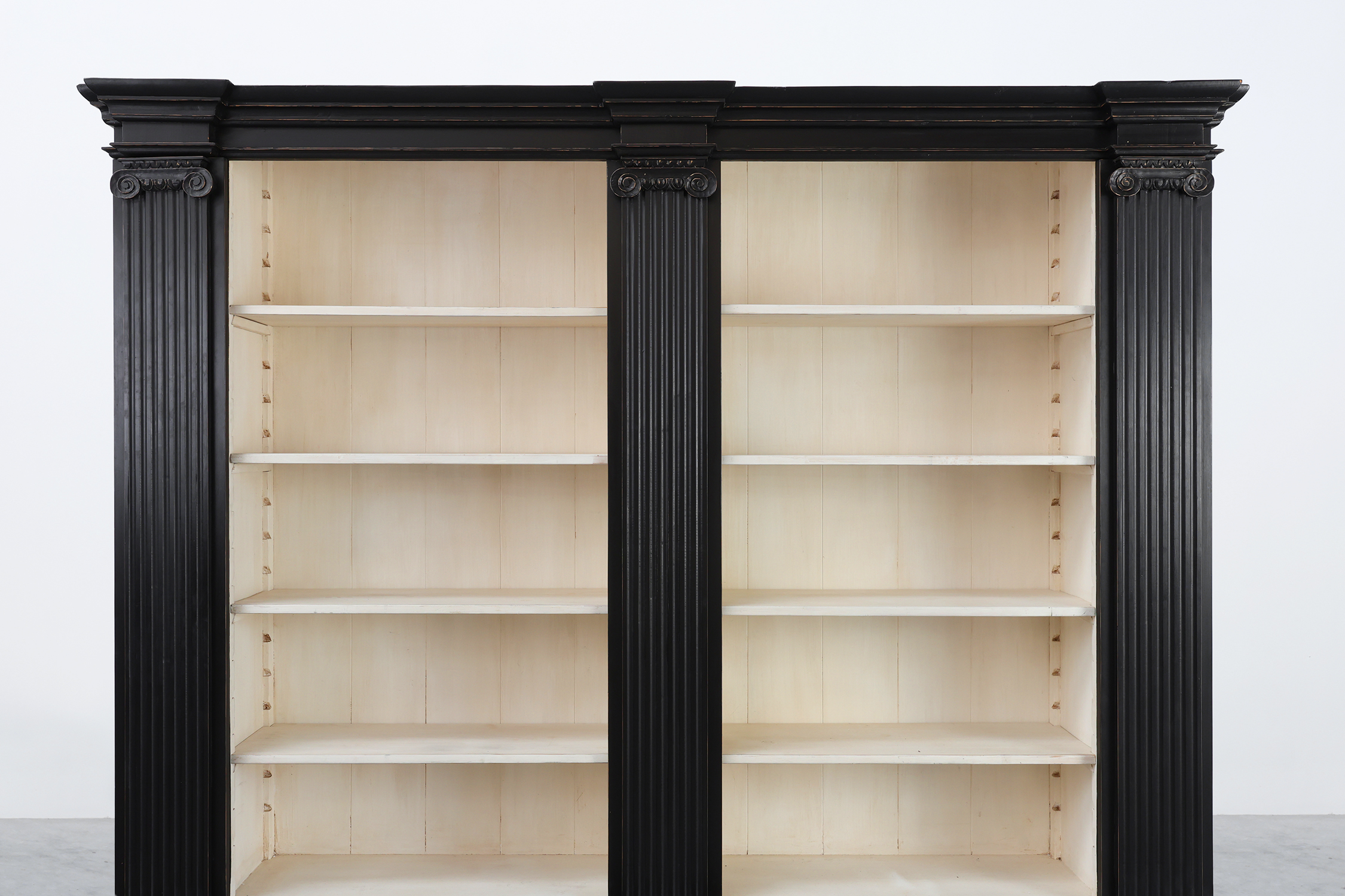 20th Century Black Tall Library Cabinet in MDF, United Kingdom thumbnail